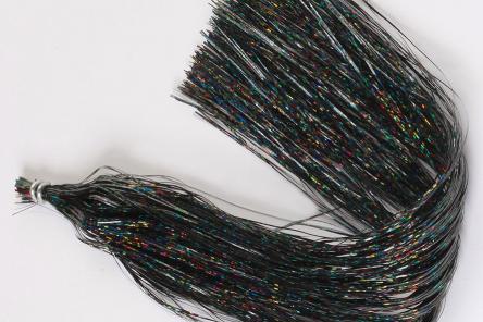 Holographic Flashabou - Black (thin)