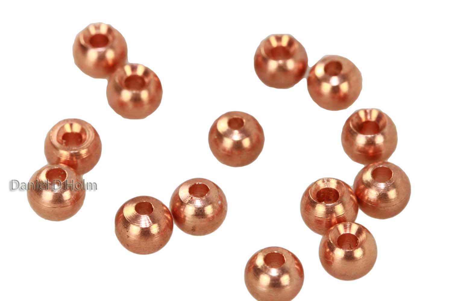 Tungsten Beads Slotted - Copper