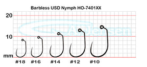 A.Jensen BARBLESS USD NYMPH Hook