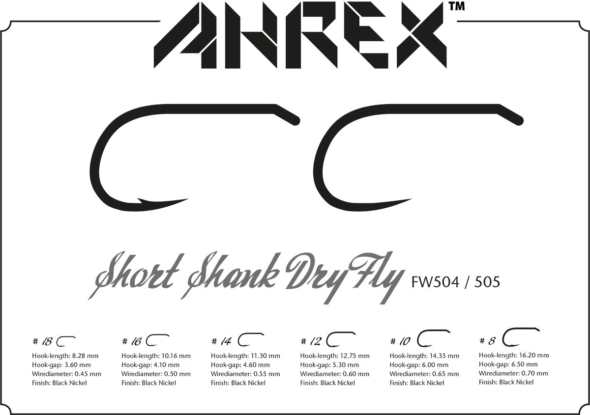 AHREX FW505 – Short Shank Dry Barbless