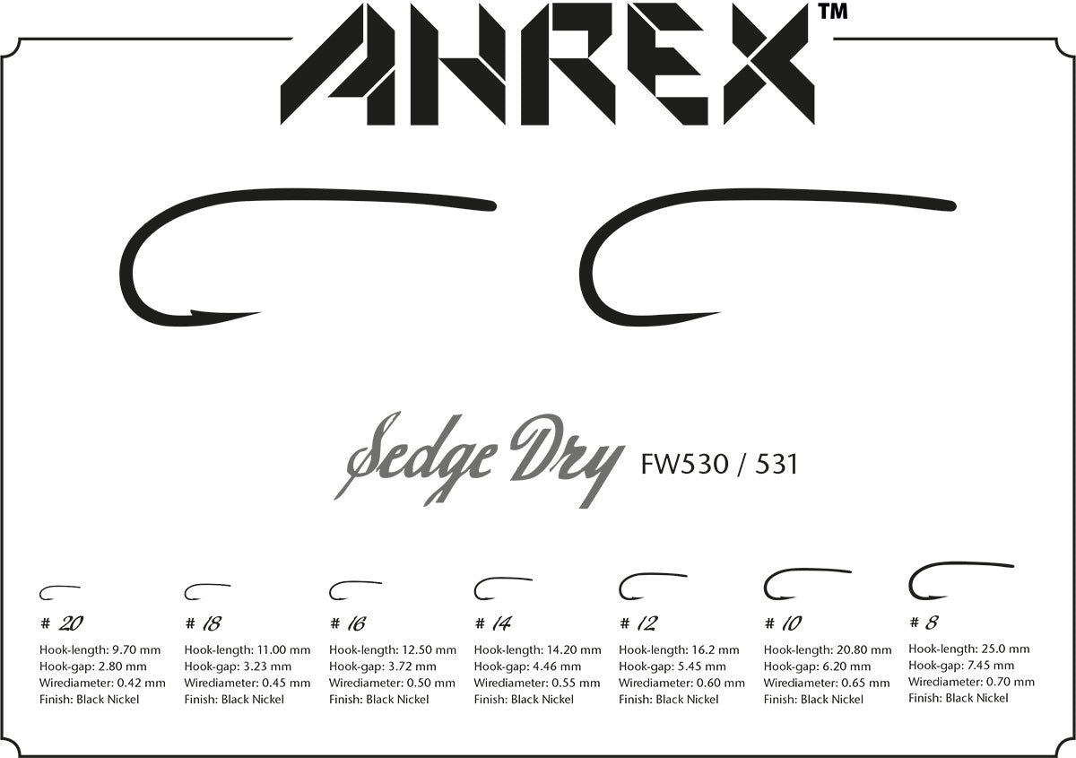 AHREX FW531 – Sedge Dry – Barbless