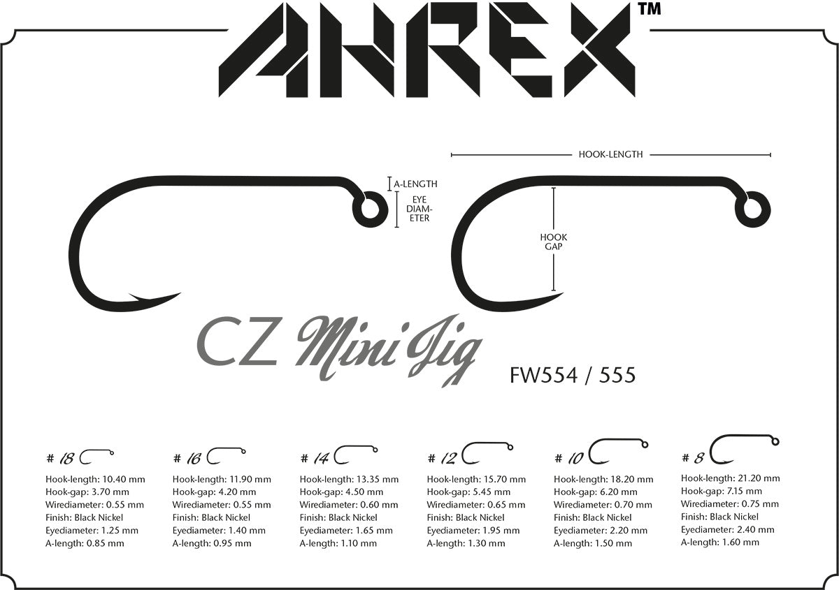 Ahrex FW555 – CZ Mini Jig – Barbless