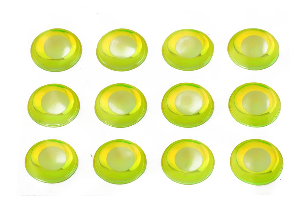 Fl. Eyes - Fl. Yellow/Chartreuse Green/ White pupil