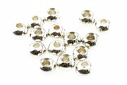 Tungsten Beads Slotted - Silver