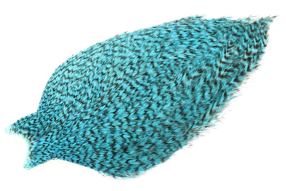 Whiting American Rooster Cape - Grizzly Silver doctor Blue