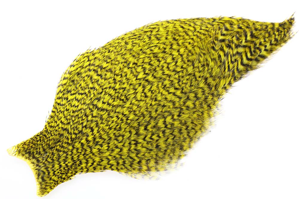 Whiting American Rooster Cape - Grizzly Yellow