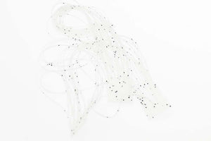 Round Rubber Legs - Clear with specks