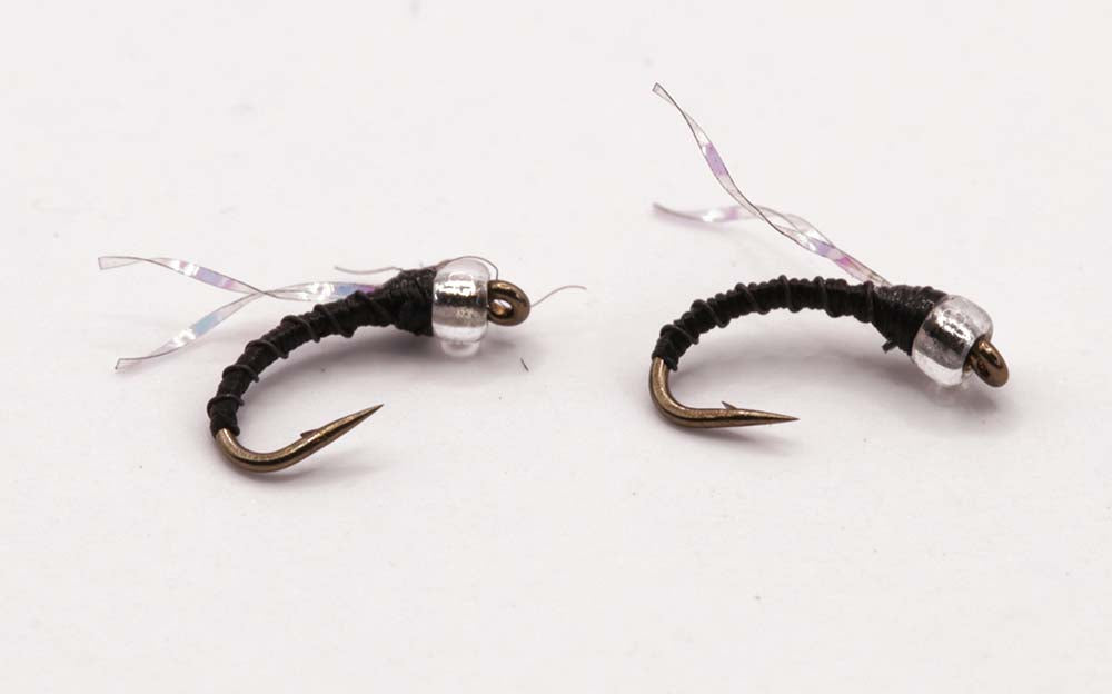 Black Midge Glass Bead