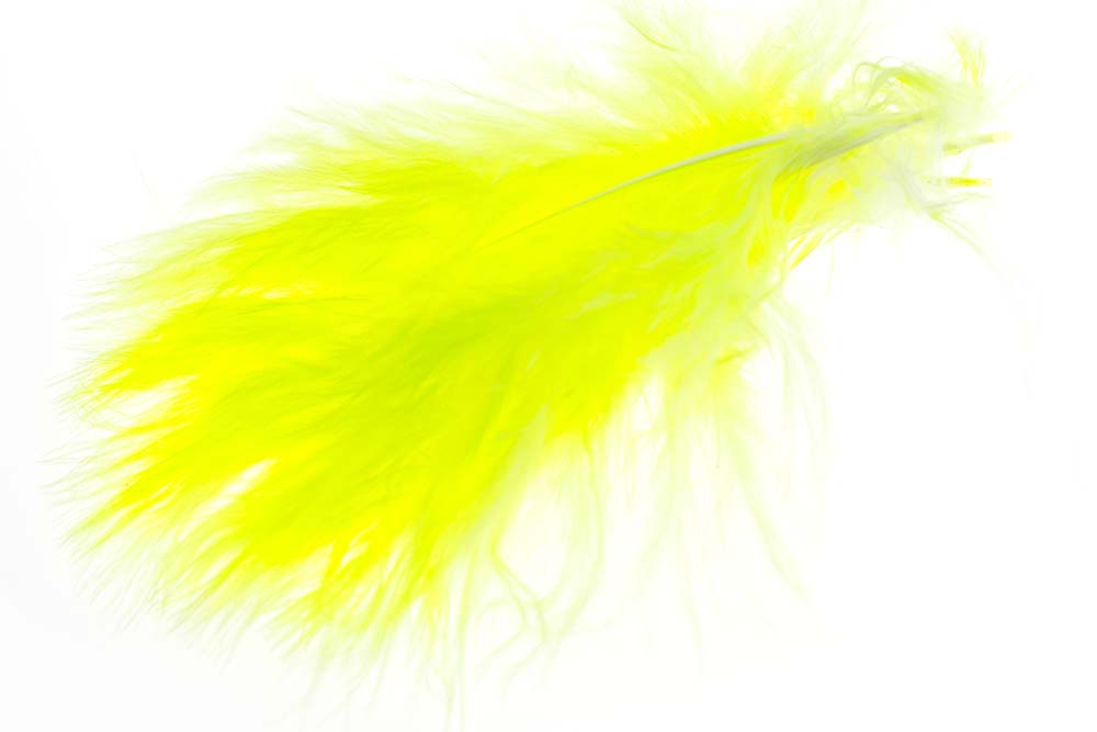 Wolly Bugger Marabou - Fl. Yellow