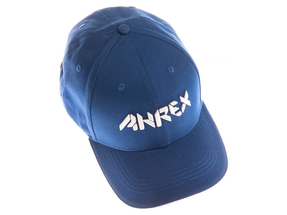 AHREX Bold Script Cap - White on Blue