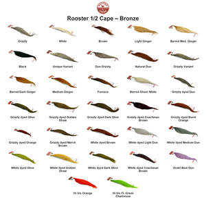 Du tilføjede <b><u>Whiting Rooster 1/2 Cape – Bronze</u></b> til kurven.