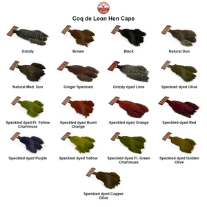 Du tilføjede <b><u>Whiting Coq de Leon Hen Cape</u></b> til kurven.