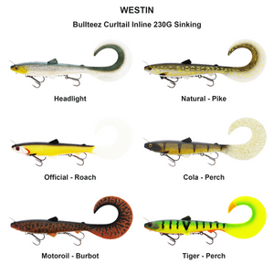 Du tilføjede <b><u>Bullteez Curltail Inline 230G Sinking</u></b> til kurven.