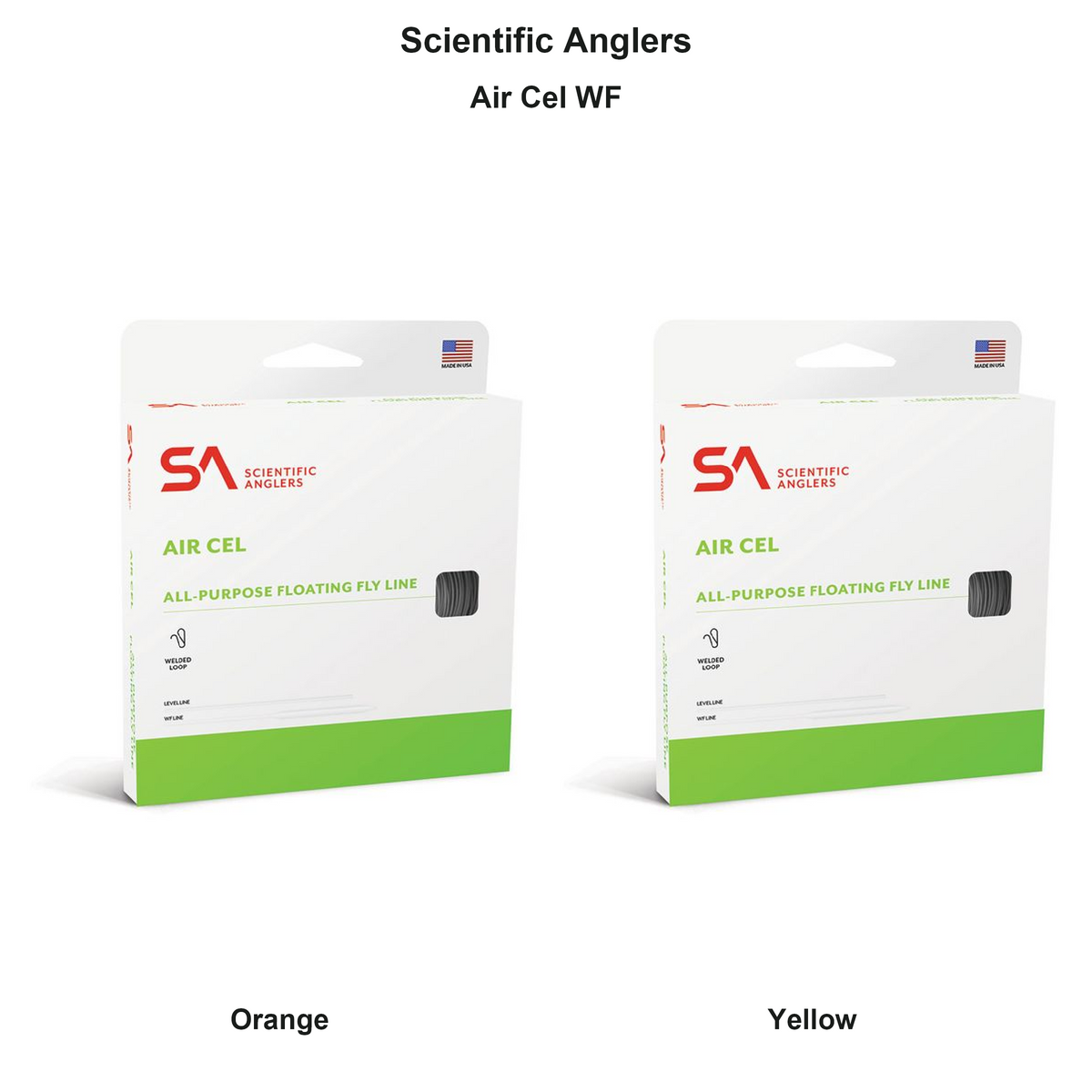 Farveoversigt – Scientific Anglers Air Cel WF