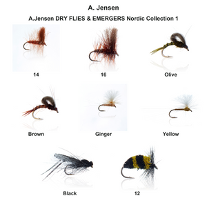 A.Jensen DRY FLIES & EMERGERS Nordic Collection 1