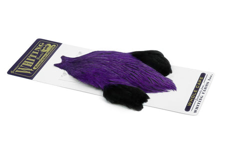 Du tilføjede <b><u>Whiting American Rooster Cape - Badger dyed Purple</u></b> til kurven.