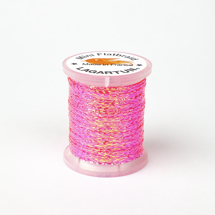 French Mini Flatbraid - Fluo. Pink