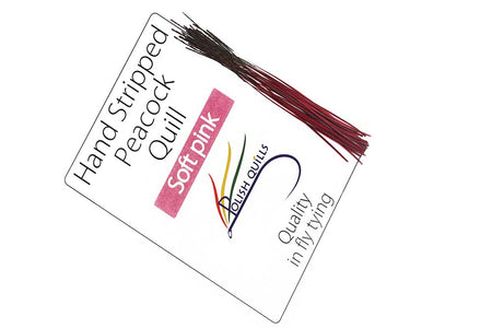 Du tilføjede <b><u>Hand Stripped Peacock Quill - Soft Pink</u></b> til kurven.