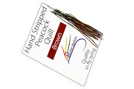 Du tilføjede <b><u>Hand Stripped Peacock Quill - Ginger</u></b> til kurven.