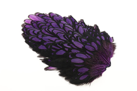 Du tilføjede <b><u>Whiting American Hen Saddle Black Laced - Purple</u></b> til kurven.
