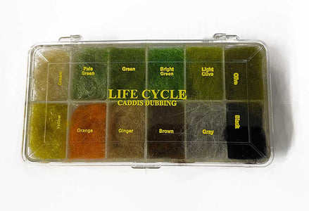Du tilføjede <b><u>Lifecycle Caddis Dub Box</u></b> til kurven.