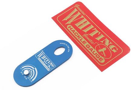 Du tilføjede <b><u>Whiting Hackle Gauge - Blue</u></b> til kurven.