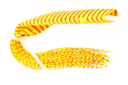 Du tilføjede <b><u>Barred Round Rubber Legs - Yellow/Orange/Red</u></b> til kurven.