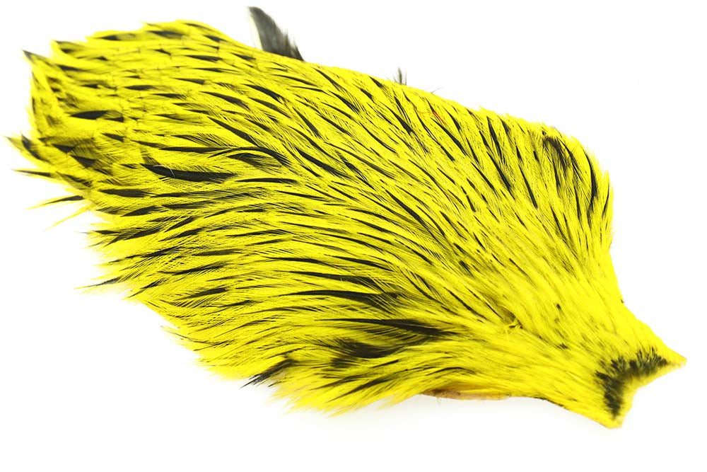 Whiting Freshwater Streamer Cape - Silver Badger Yellow