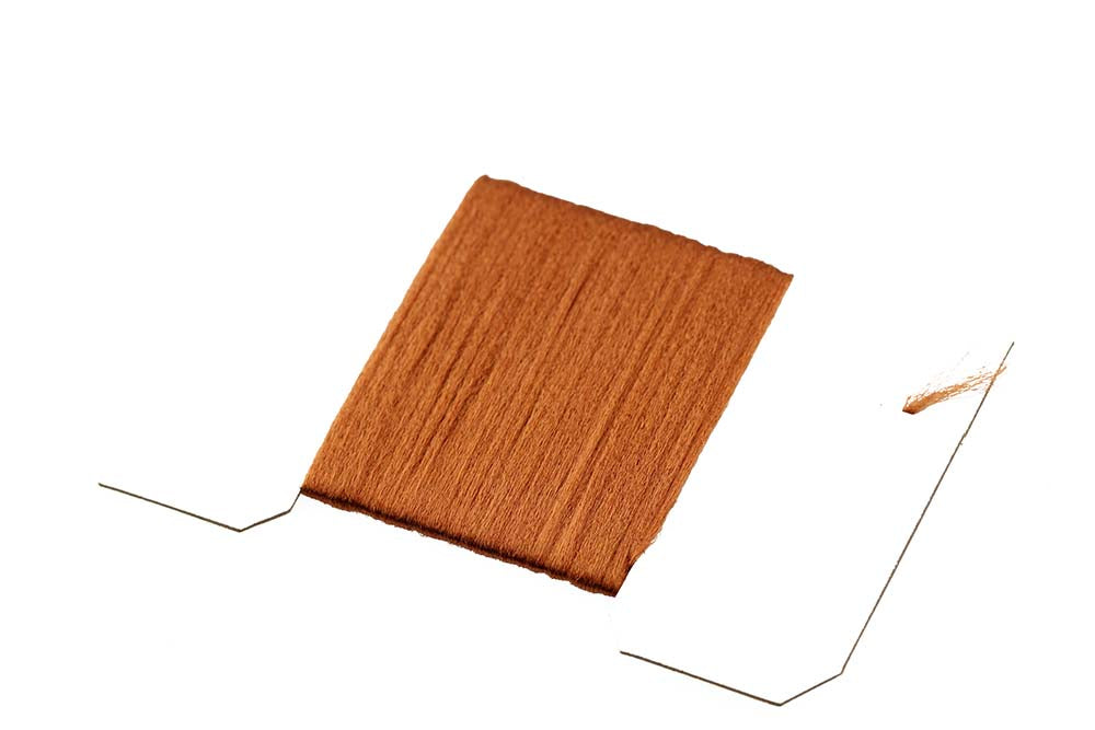 Antron Yarn Card - Copper Brown