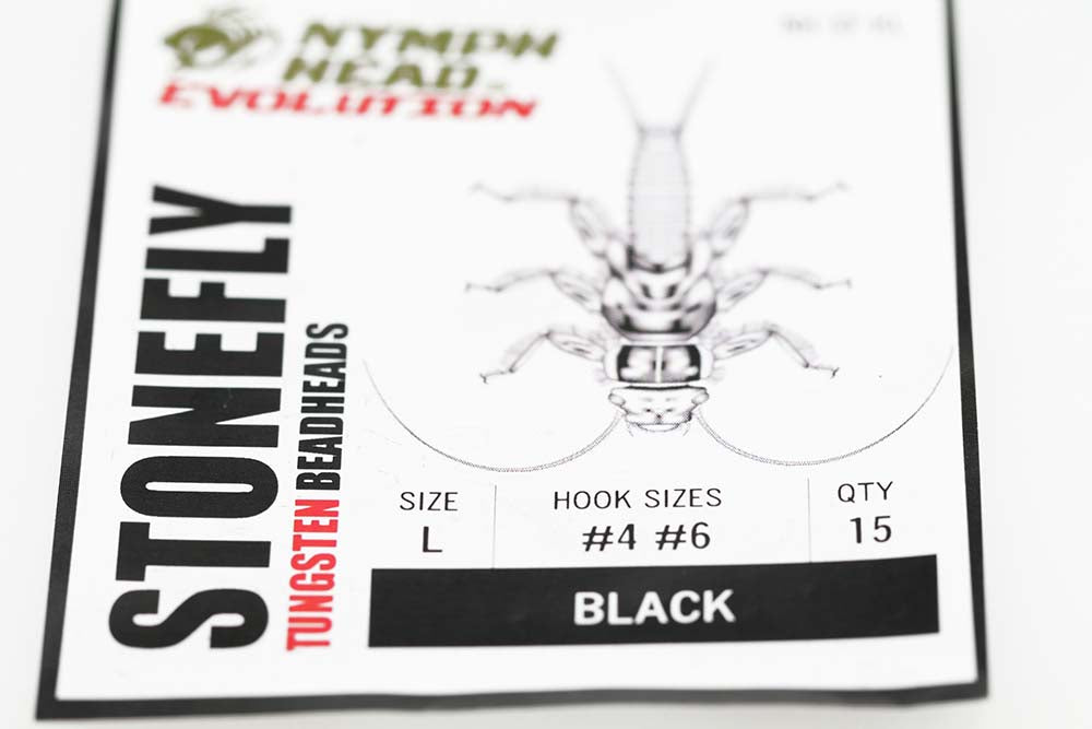 Nymph Head Evolution Stonefly - Black