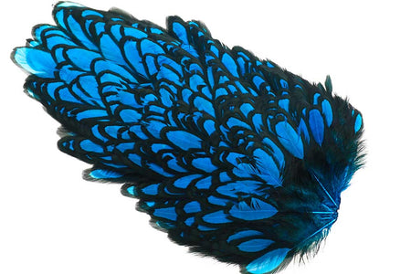 Du tilføjede <b><u>Whiting American Hen Saddle Black Laced - Kingfisher</u></b> til kurven.