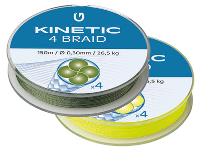 Du tilføjede <b><u>Kinetic 4-Braid 150M</u></b> til kurven.