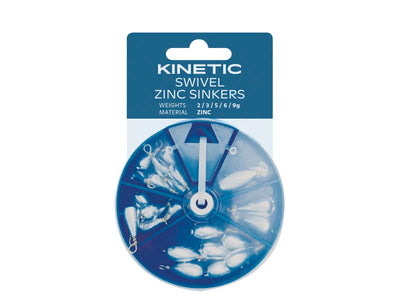 Du tilføjede <b><u>Kinetic Swivel Sinkers</u></b> til kurven.