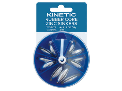 Du tilføjede <b><u>Kinetic Rubber Core Sinkers</u></b> til kurven.