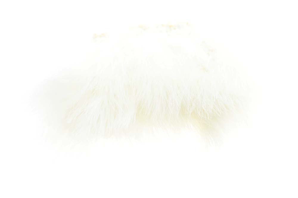 Strung/Blood Quill Marabou - Fl. White