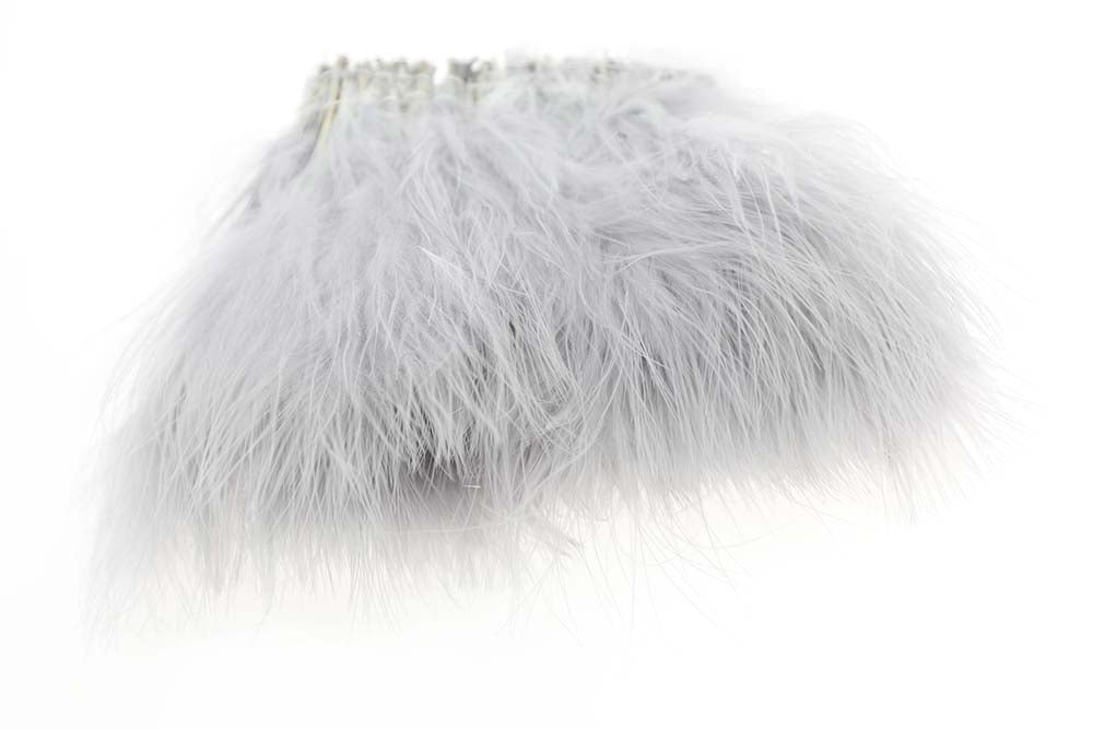 Strung/Blood Quill Marabou - Pearl Grey